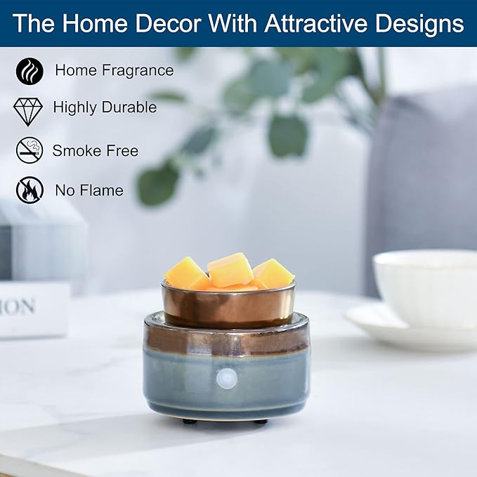 kobodon Ceramic Candle Wax Warmer, Home Fragrance Diffuser, Wax Melter - Image 4