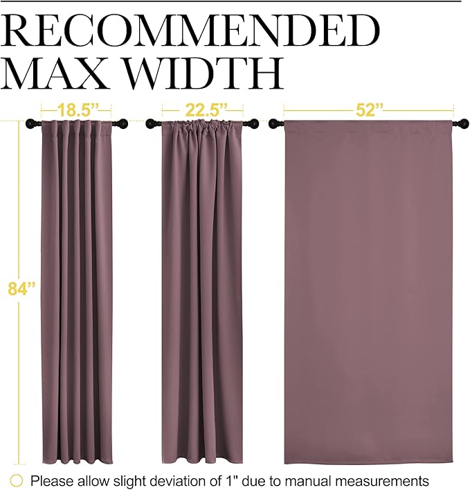 NICETOWN Blackout Curtain Panels - Image 7
