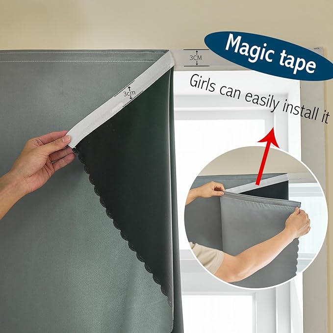 Magic Tape Stick on Portable Curtains - Image 8
