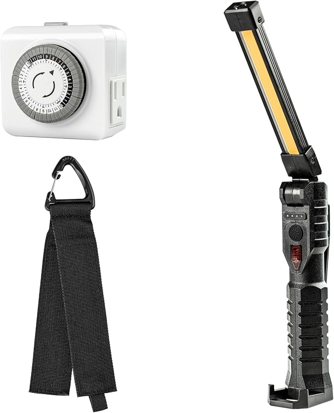 Abestorm Accessories Package. 180° Rotate LED Worklight, Extension Cord Holder by AbestormSolutionsINC