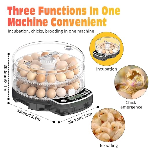 48 Egg Incubator with Automatic Egg Turning and Humidity Control, Intelligent - Image 4