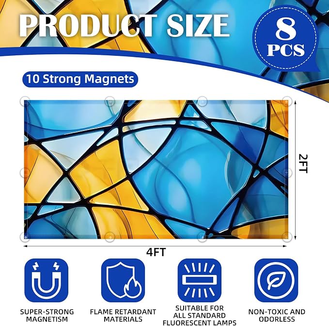 ANGSYLTH 8 Pcs Fluorescent Light Covers - Image 2