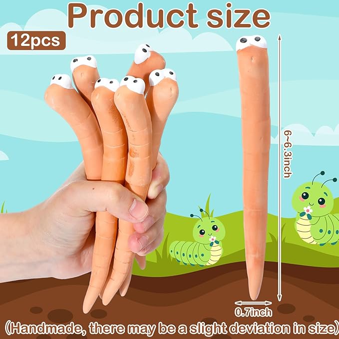 12 Pcs Water Sensor Ceramic Worm The Potting Shed Worm Water Sensor Plant - Image 2