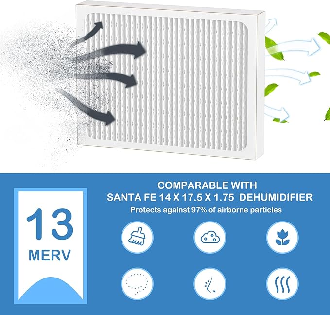 14 x 17.5 x1.75 MERV 13 Replacement Dehumidifier Filter Compatible - Image 4