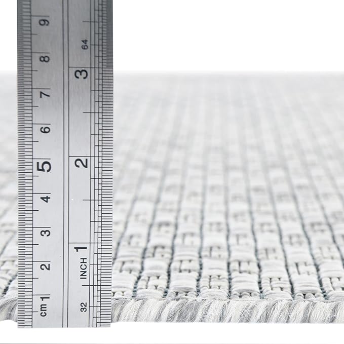 Unique Loom Collection Casual Transitional Solid Heathered Indoor/Outdoor - Image 4