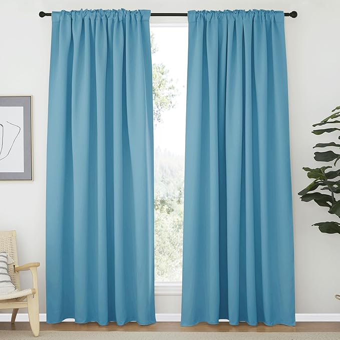 NICETOWN Window Treatment Solid Blackout Curtains - Image 2