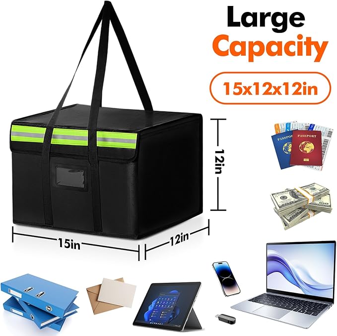 Fireproof Document Bags, Fireproof Document Box - Image 2