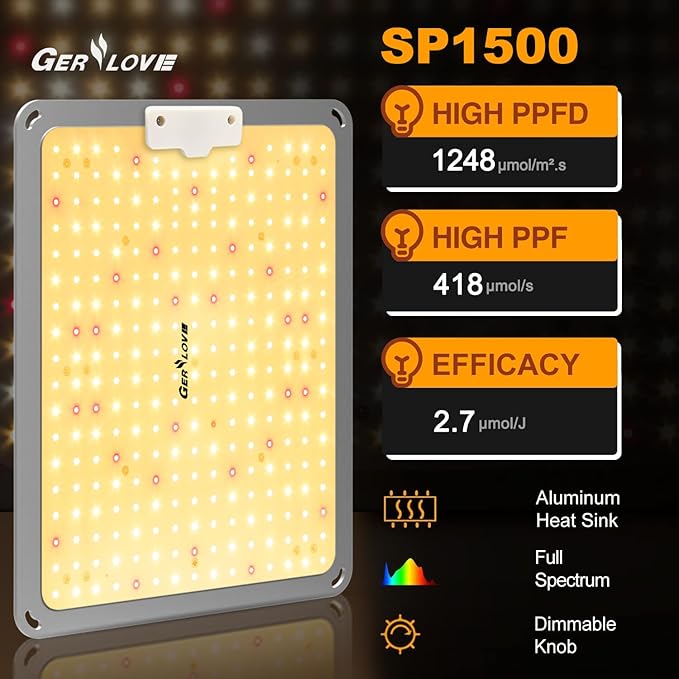 LED Grow Light, SP1500 Sunlike Full Spectrum Dimmable Plant Lights - Image 2