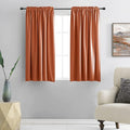DONREN Burnt Orange Blackout Curtain Drapes by DONREN