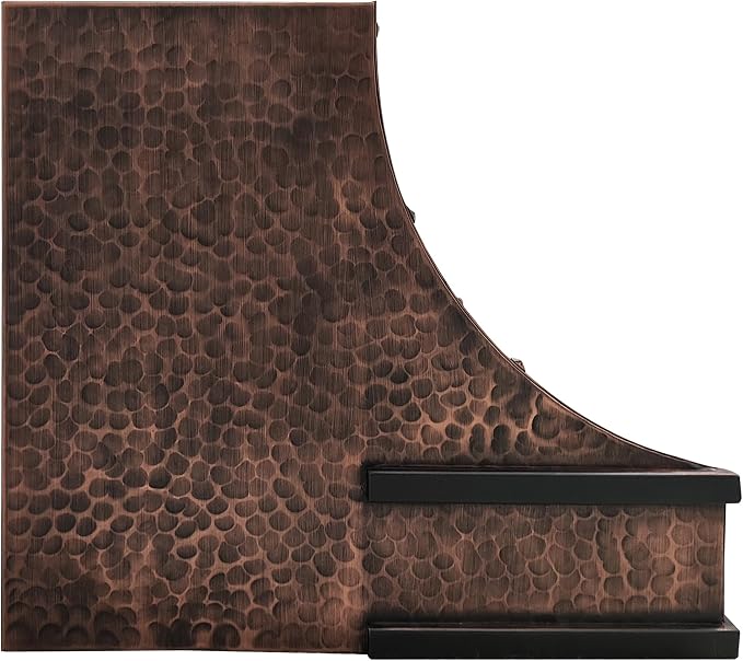 CT Copper Tailor Sloped Copper Vent Hood Wall Mount, 610 CFM Exhaust Fan - Image 4