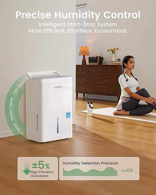 Waykar 6, 000 Sq. Ft. Energy Star 120 Pint Dehumidifier - Image 5