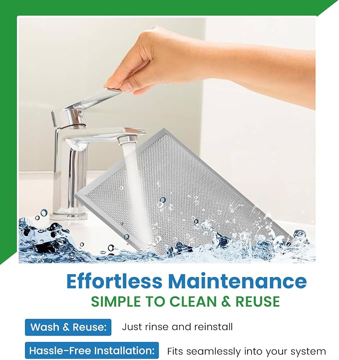 Washable Aluminum Air Filter – 20 x 20 x 1-7/8 – Permanent, Reusable HVAC - Image 6