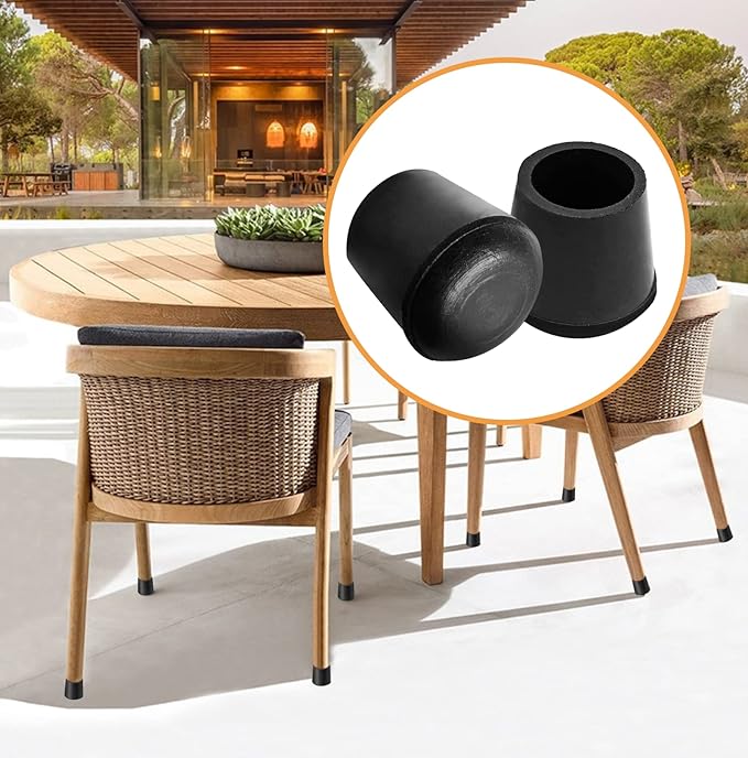Piutouyar Round PVC Rubber Furniture Covers, 16mm / 5/8 Inches Table Chair Leg - Image 7