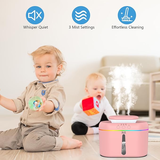 2L humidifiers for bedroom Room Home Ultra-Quiet 28 dB Quiet Supersized Cool - Image 3