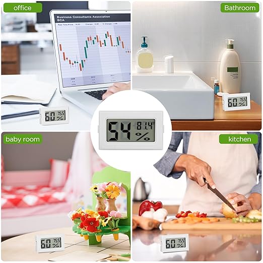 12 Pack Mini Hygrometer Digital Electronic Temperature Humidity Meters Gauge - Image 8