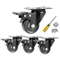 Swivel Caster Wheels 600lbs, 2 Inch Casters Set of 4, Heavy Duty by YAEMIKY