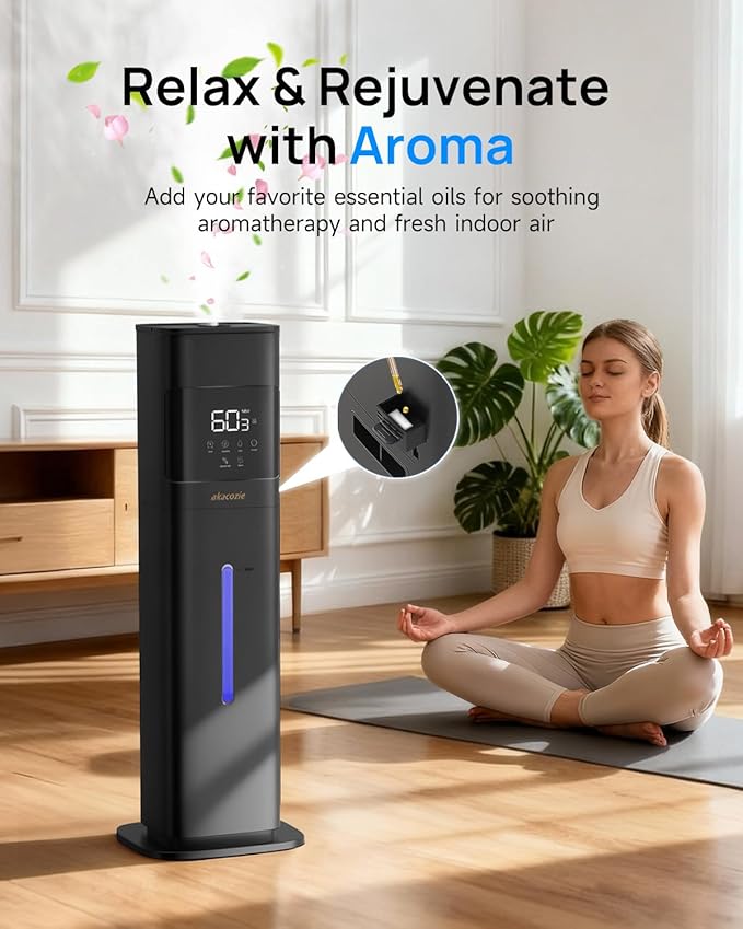 Warm & Cool Mist Humidifiers for Bedroom 500 sq ft, 2.1Gal/8L Humidifier Large - Image 5