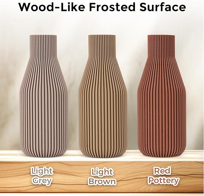 Comgrow Wood Filament 1.75mm, 3D Printing Filament, Wood Textured Filament Fit - Image 5
