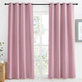 NICETOWN Rouge Pink Blackout Curtain 86 inch Long, W55 x L86, 1 Panel, Thermal by NICETOWN