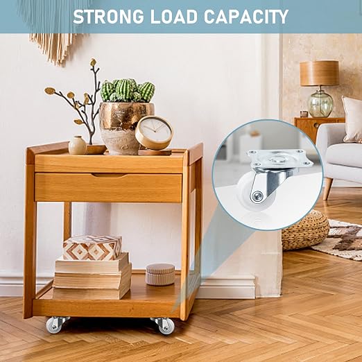 8 Pack 1" Low Profile Casters Wheels - Image 6