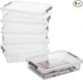 Citylife 6 PCS Clear Plastic Container Clip Box by Anywish