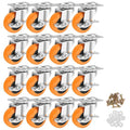 2.5 Inch Caster Wheels, Casters Set of 16, Heavy Duty Caster by BOSGEOT