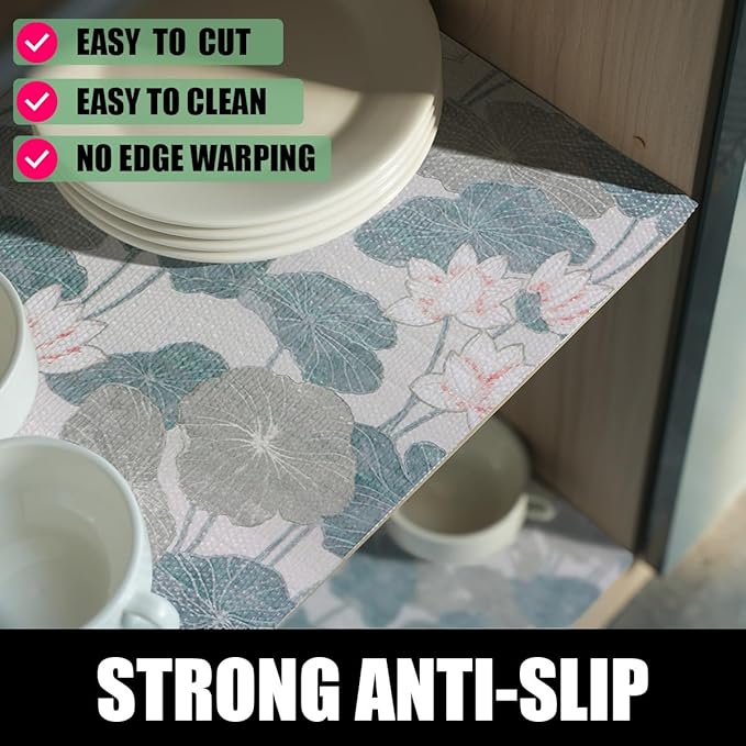 Shelf and Drawer Liner for Cabinets, Non-Adhesive and Strong Non-Slip 12IN x - Image 2