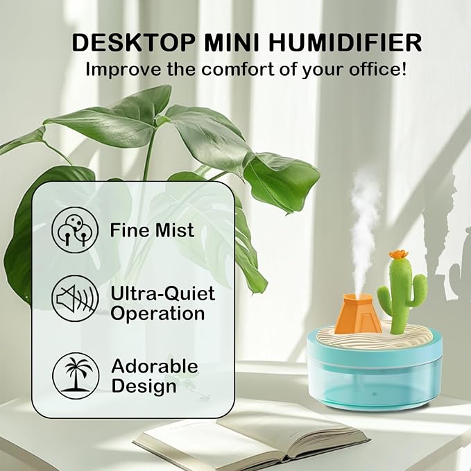 Portable baby humidifier with 2 Mist Modes, 320mL Large Tank Whisper-Quiet - Image 3