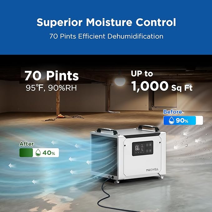 70 Pints Commercial Dehumidifier - Image 2