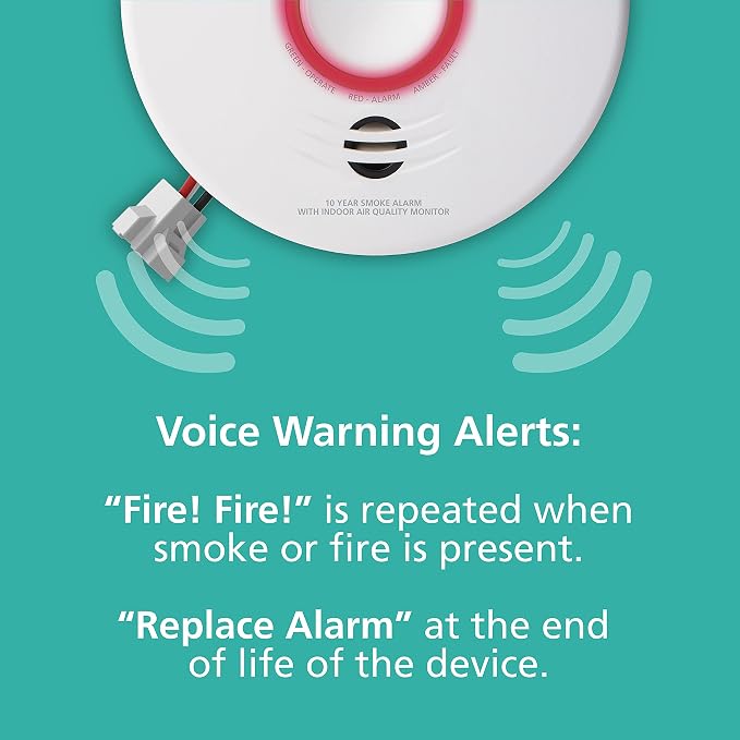 Kidde Smart Smoke Detector & Indoor Air Quality Monitor, Alexa Compatible Device - Image 10