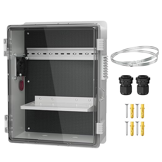 Joinfworld Outdoor Electrical Box Vented Outdoor Enclosure Box Nema Din Rail by Joinfworld