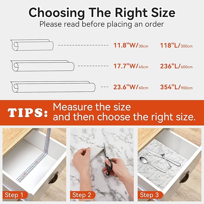 Viseeko Shelf and Drawer Liner for Kitchen Cabinet, Non-Adhesive Cabinet Liners - Image 6