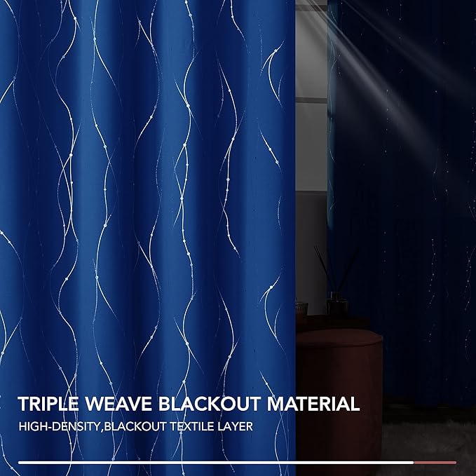 Deconovo Blackout Curtains, 52 x 108 Inch Drape - Image 7