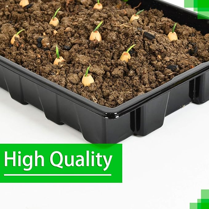 YoleShy 10 Pack Seed Starter Tray Reusable Plastic Plant Seedling Starter Trays - Image 4