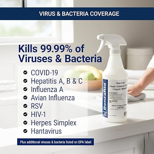 Hospital Disinfectant Virucide Spray Kills 99.99% of MRSA, Avian Flu, Bacteria - Image 4