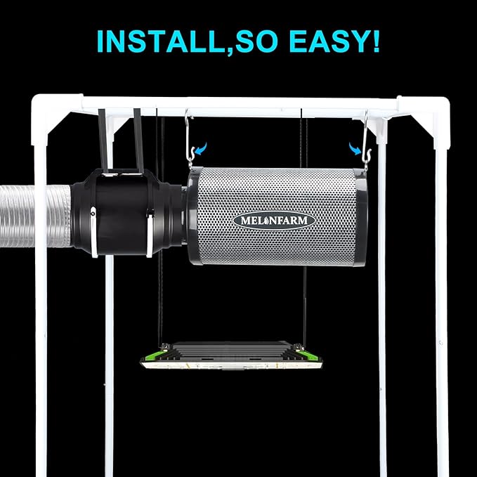 MELONFARM 4 Inch Air Carbon Filter Smelliness Control - Image 7