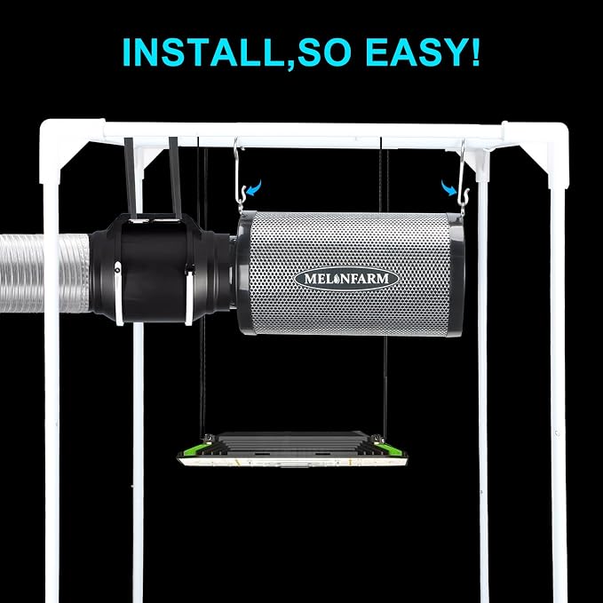 MELONFARM 4 Inch Air Carbon Filter Smelliness Control - Image 7