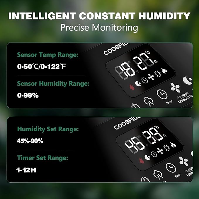 Coospider 5L Reptile Fogger Humidifier, Automatic Humidifiers - Image 3