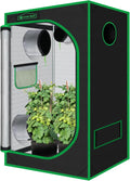 Indoor Grow Tent 48"x24"x60" 600D Mylar Hydroponic by GreenHut