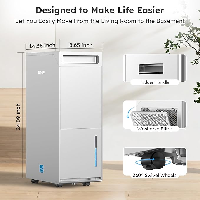 5000 Sq.Ft Energy Star Most Efficient 2024 Dehumidifier - Image 7