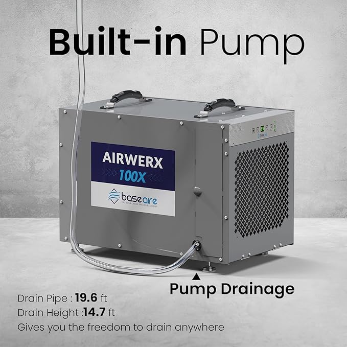 BaseAire 220 Pints Crawlspace Dehumidifiers - Image 5