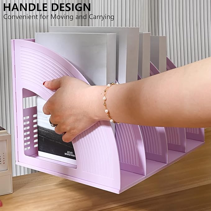 Marte Vanci Magazine File Holder Vertical PP Folder Book Desktop Organizer - Image 3