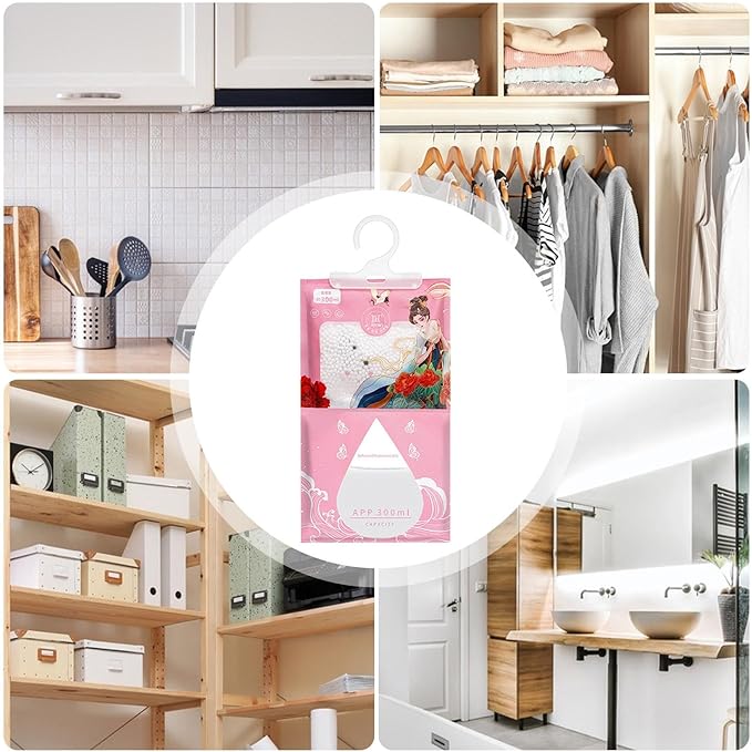 Wardrobe Dehumidifier Bags, Moisture Absorber, 120g Car Dehumidifier Moisture - Image 4