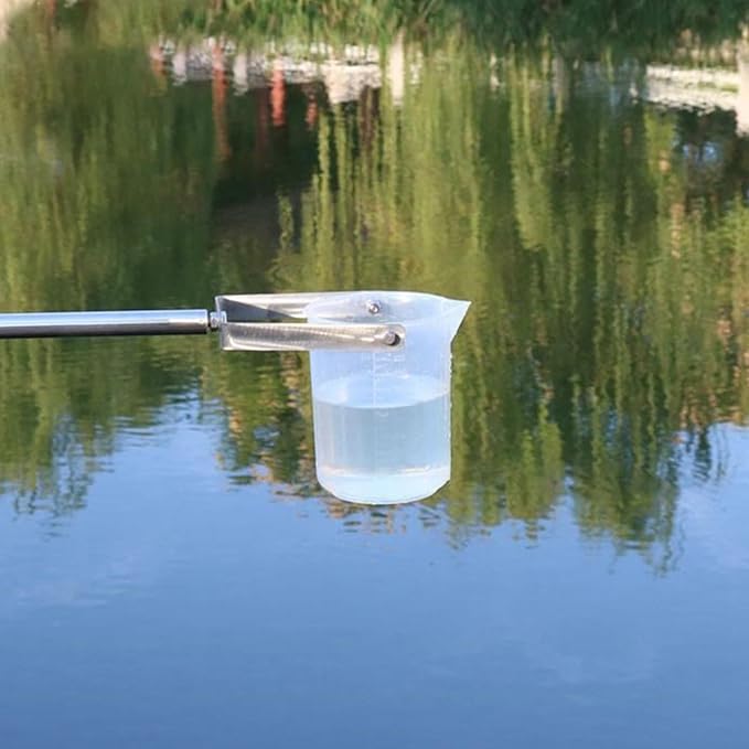 Telescopic Water Sampler Dipper, Ultra Light Rod Plastic Beaker Pendulum Beaker - Image 2