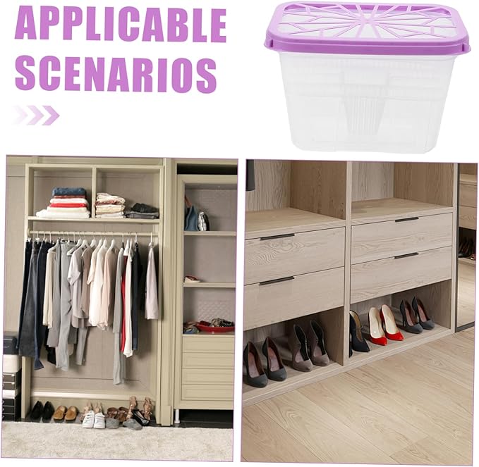 Unomor 4pcs Empty Moisture Absorber Holder Boxes Reusable Plastic Case - Image 3