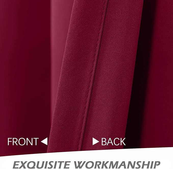 MYSKY HOME Grommet top Thermal Insulated Window Blackout Curtains, 42 x 63 Inch - Image 4
