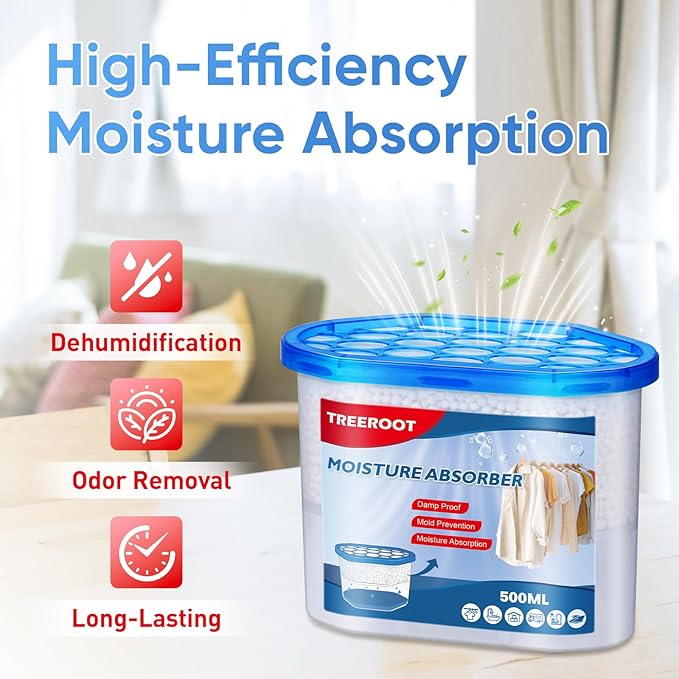 12 Pack Moisture Absorbers, 16 OZ Humidity Absorber Bucket, Moisture Absorbers - Image 3