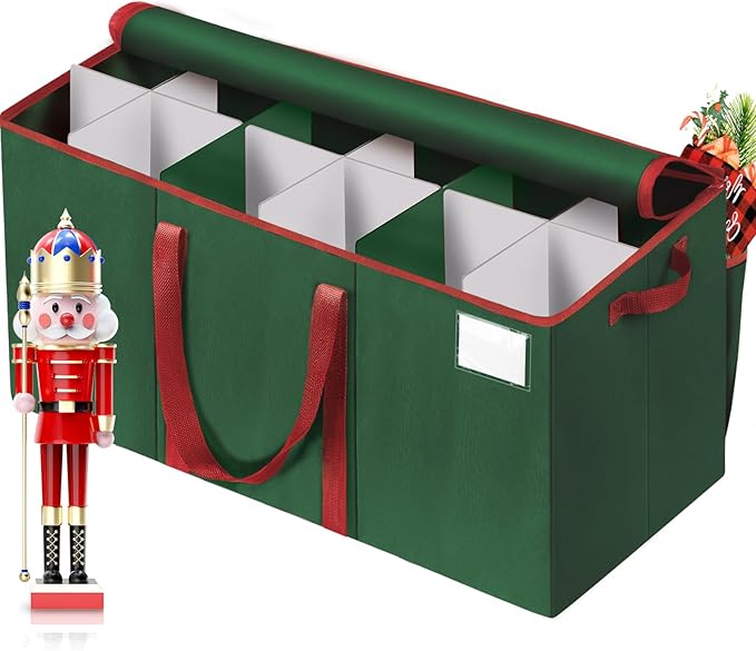 Nutcracker and Figurine Collectibles Storage Box， Large Ornament Storage by Unknown
