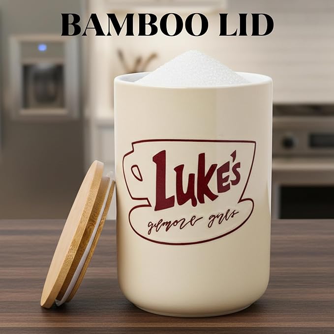 Silver Buffalo Gilmore Girls Wax Resist Ceramic Cookie Jar - Image 5