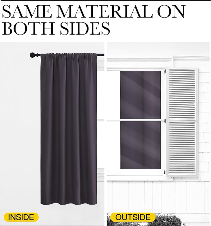NICETOWN RV Blackout Curtains for Camper Windows, Short Blackout Curtains & - Image 5